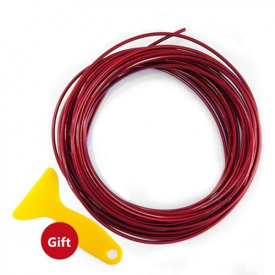 16ft Car Interior Door Gap Edge Line Molding Trim Strip Decorate Red Accessories