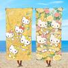 Towel Textile Bathrobe Flower Beach Quick-Drying K-KittyS Yellow SRO Lightweight Portable Camping H-HelloS Swim Pool Travel