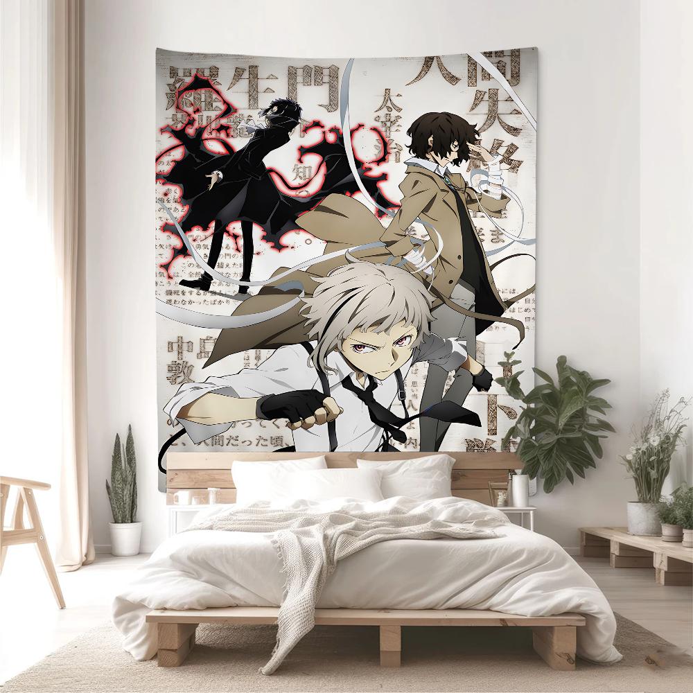 B-Bungo Stray Dogs Anime DIY Wall Tapestry For Living Room Home Dorm Decor Wall Art Decor