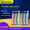 Seringue de Durcissement Photosensible UV pour Réparateur, Encre de Masque à Souder pour Circuits Imprimés PCB - Vert, Rouge, Jaune, Bleu, Noir, Blanc