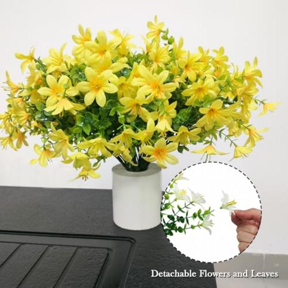 Silk Artificial Morning Glory Flower Fake Faux Flower Bouquet Home Decor