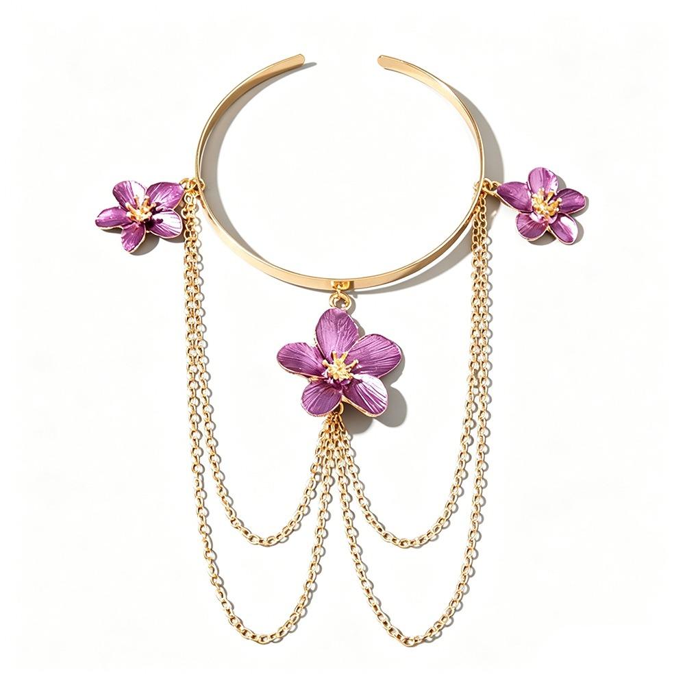 Alloy Material Fringed Arm Ring Punk Style Tassel Arm Ring Stylish Alloy Arm Ring Women