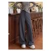 Women High Waist Wide Leg Casual Suit Trousers Petite Fit