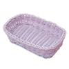 Scatola portaoggetti in plastica intrecciata organizer per scrivania ufficio colori caramella due forme disponibili per articoli domestici