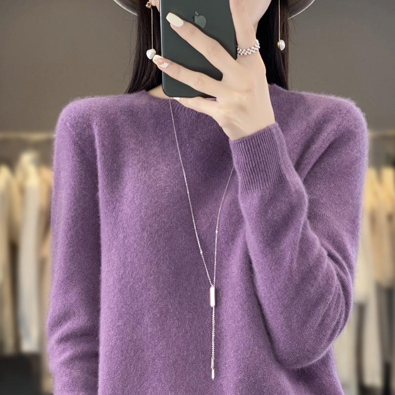 Women's Autumn/Winter Soft Wool Long Sleeve Round Neck Sweater - New Arrival