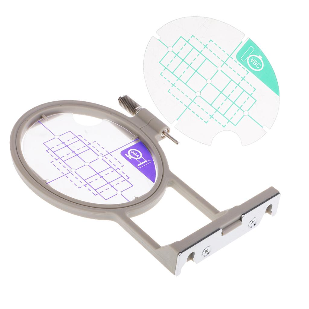 

Adjustable Embroidery Machine Hoops Clear Grid Sewing Frame for Brother PE770 LNNOVIS1000 Craft Projects Small