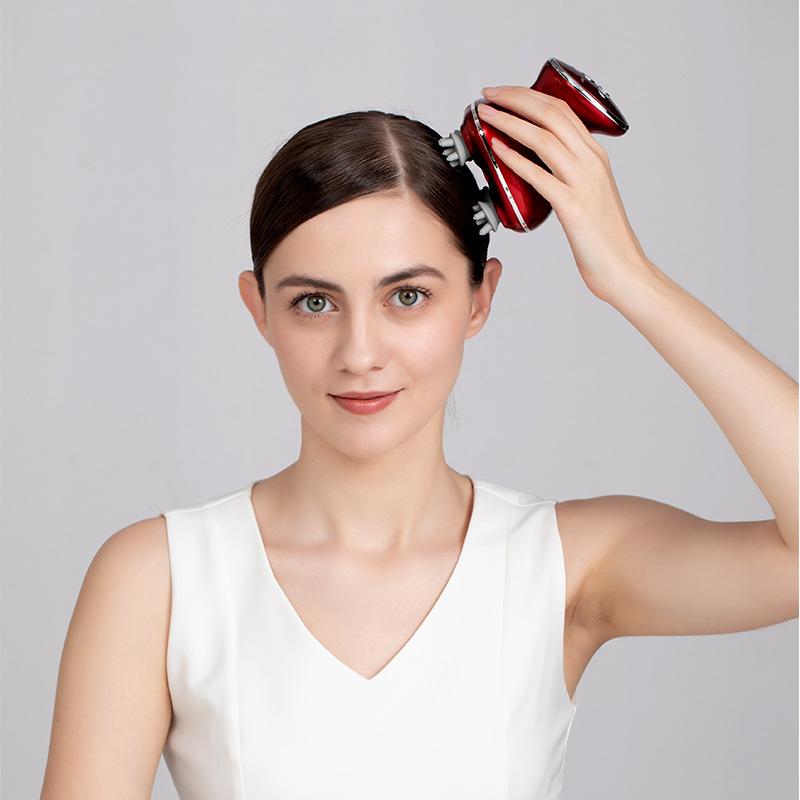 Electric Scalp Massager Household Head Massager Rechargeable Micro-current Massage Comb EMS Medicine Applicator Liquid Guide Comb