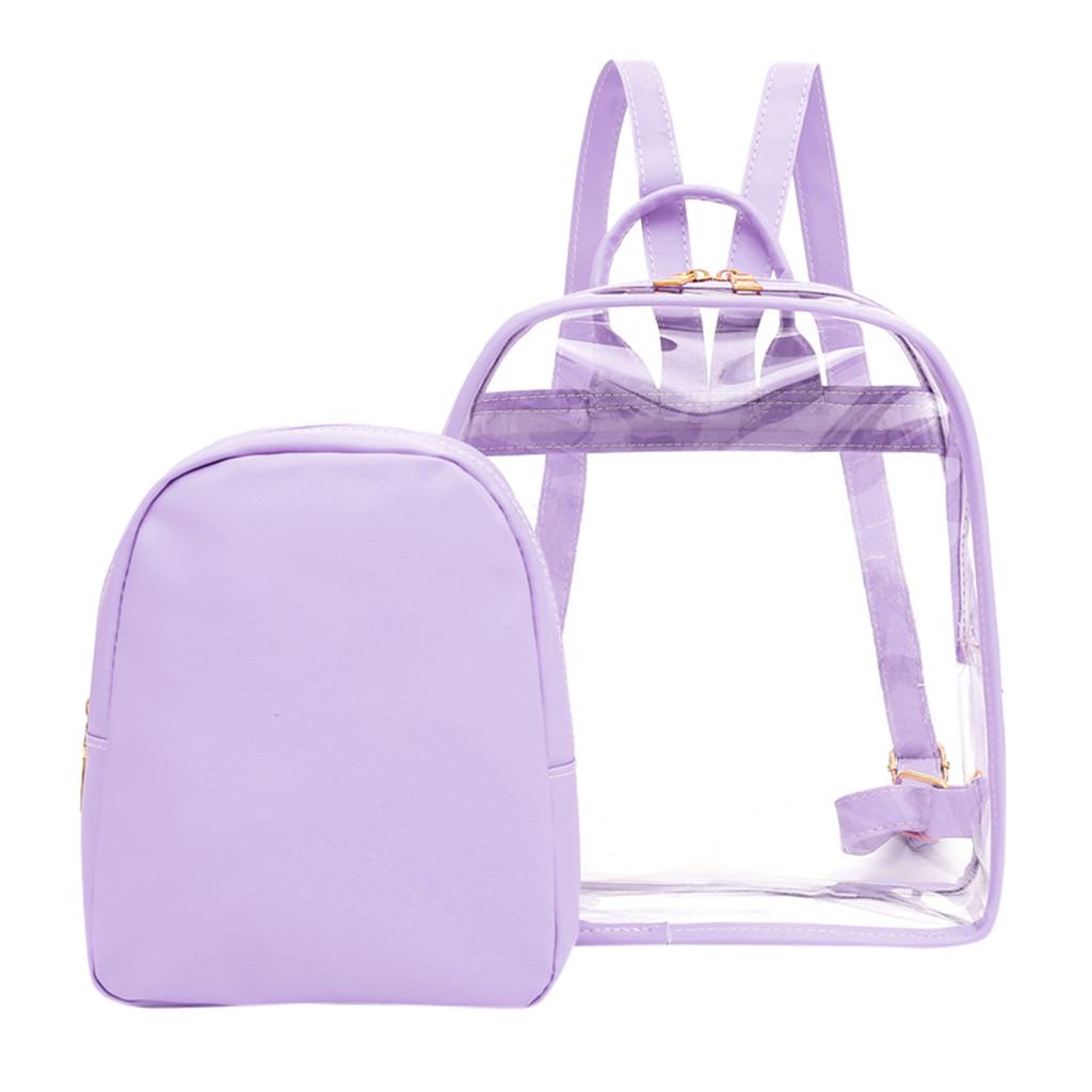 plastic see through backpack