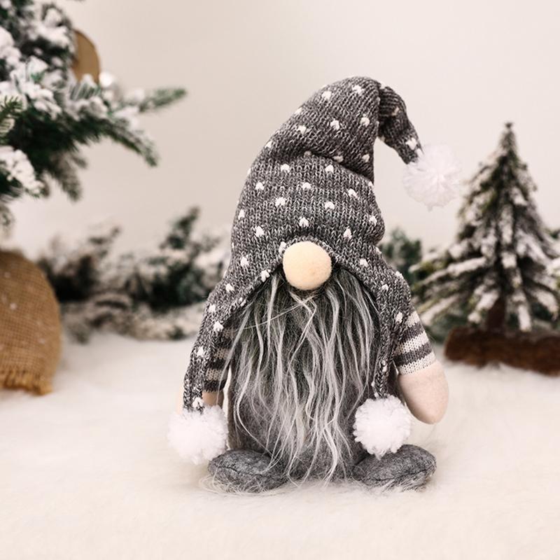 Christmas Gnomes Plush Toys Handmade Comfortable Plush Gnomes Elf Christmas Decorations Well Stitched Christmas Ornaments For