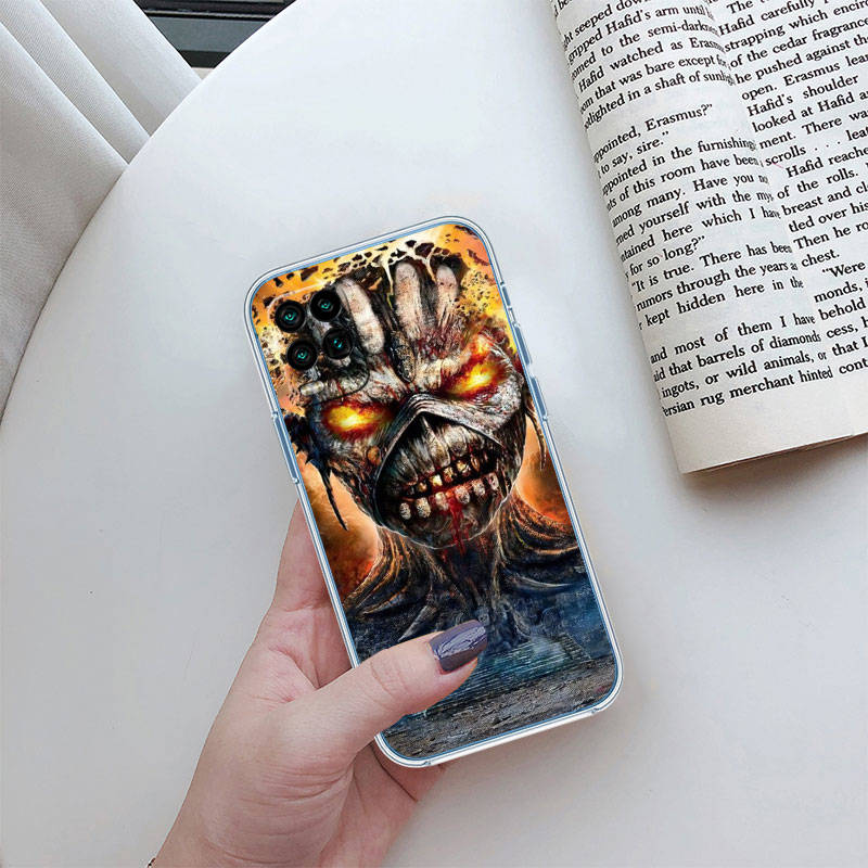 JO32 Iron M-Rock Maiden Phone Case for Motorola E22S E7 G6 G7 G8 G9 Plus Power Play G10 G20 G04 E30 E40 E22 E20 E13 G22 G23 G Stylus Play