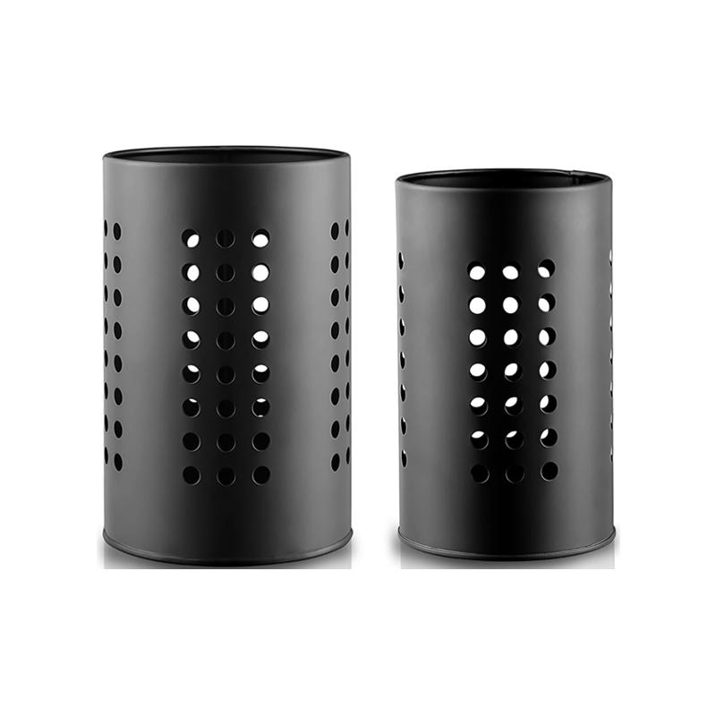 

2Pcs Stainless Steel Cutlery Holder Kitchen Utensil Organizer Cooking Utensil Holder Countertop Organizer Cutlery Storage Rack чорний