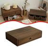 Wooden Desktop Organizer Storage Drawer Rectangle Creative Makeup Organizer Ornament Durability Pull Out Drawer for Bedroom