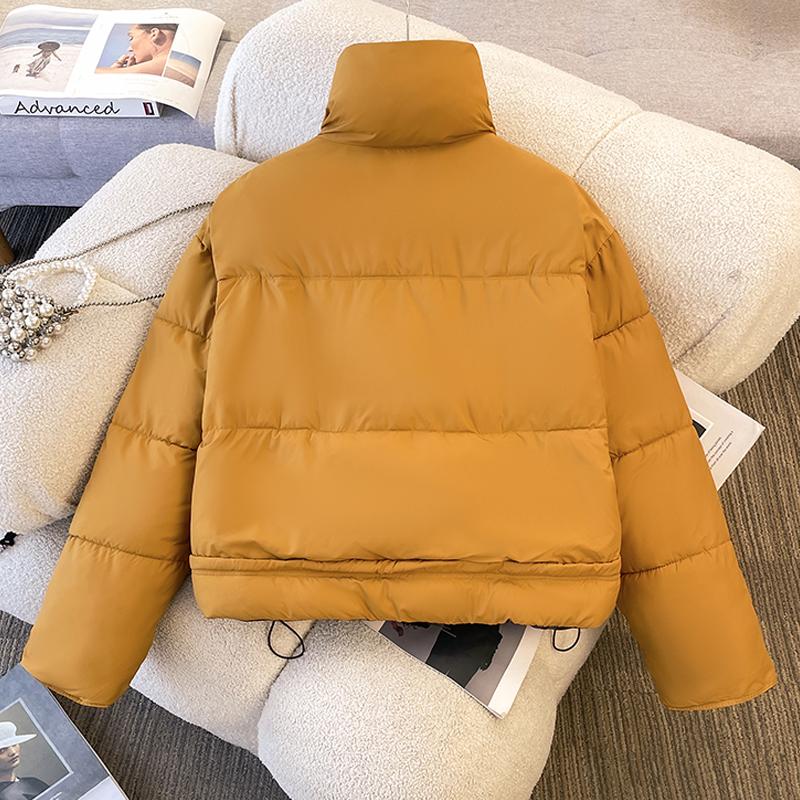 Fashion Winter Jackets Woman Short Parkas Stand Collar Thick Warm Casual Women's Coats