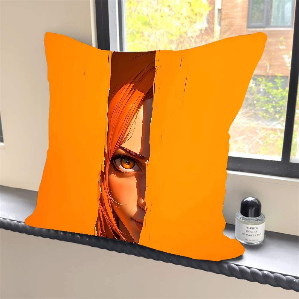 1PC A-Anime B-Bleach Character  Pillow Case Square  Bedroom Sofa Leisure Comfort Cushion Car Home Decoration Pillowcase 40x40