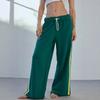Womens Loose Jogger Pants Casual Drawstring Elastic Waist Long Trousers With Pockets