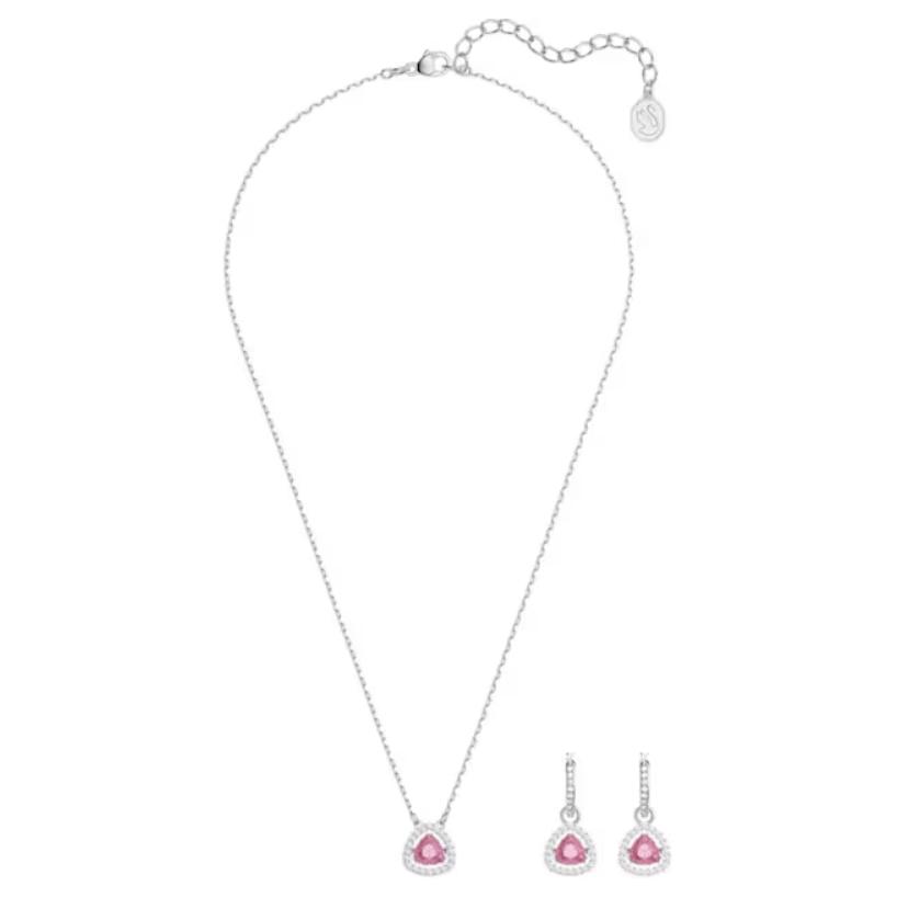 Swarovski Una Solid Color Design Imitation Crystal Necklace Unisex necklace Pink 5619503-1 Box (Random Color)