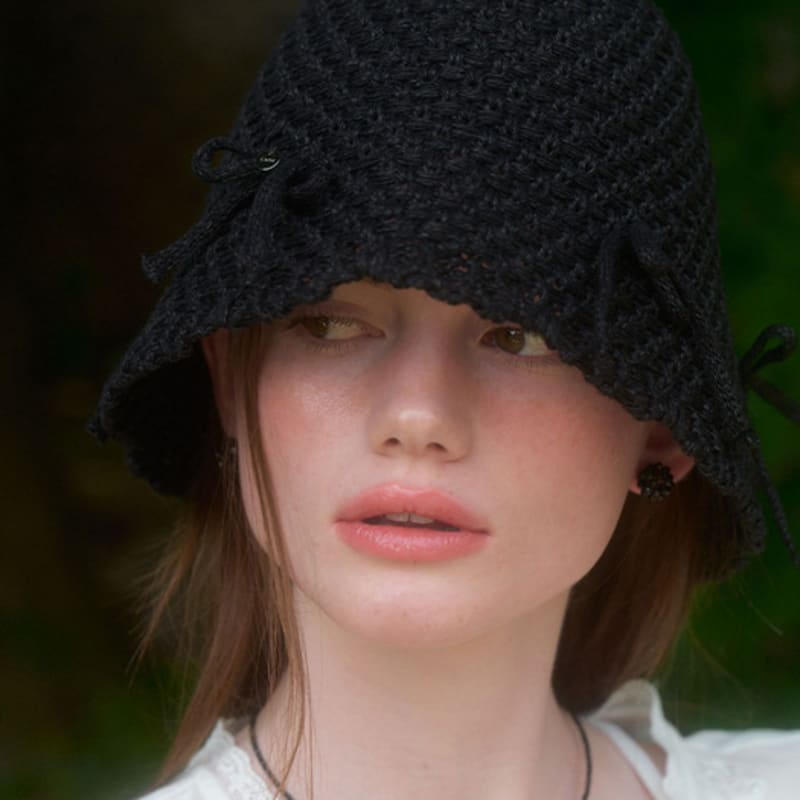 LOVE ME MONSTER Ribbon Summer Bucket Hat (L242WCP010)