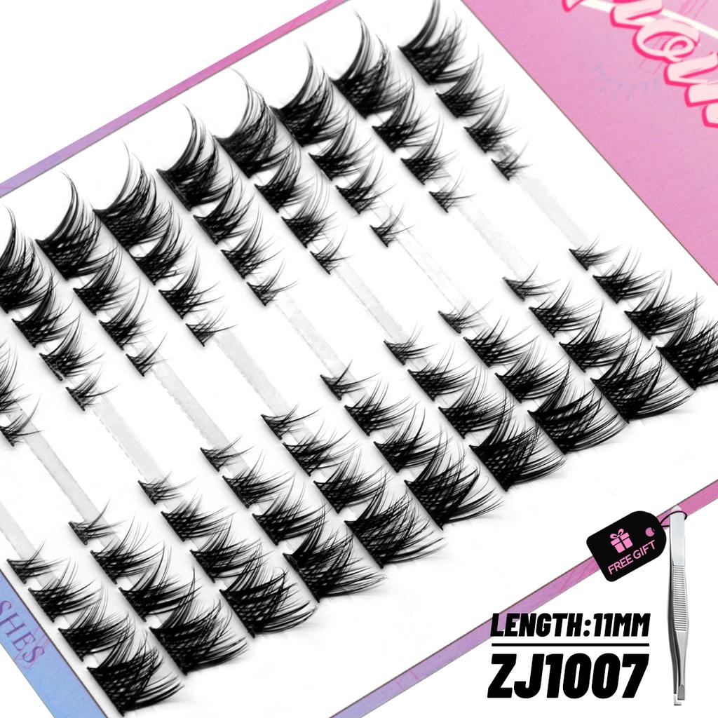 DIY Clusters False Eyelashes Clusters Extensions Individual Lashes Cluster Natural Segmented Eyelashes Bundles