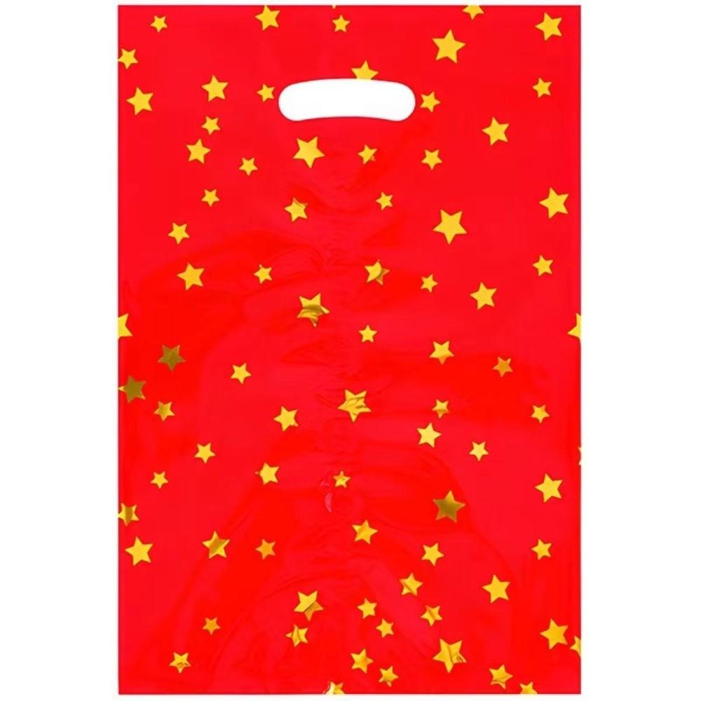10pcs 16x24cm Party Goodie Bags with Handle Treat Bags Disposable Gift Bag Holiday