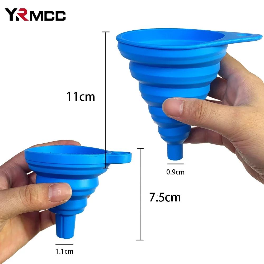 4Pcs Engine Funnel Car Two Sizes Universal  Foldable Portable Engine Funnel Change Liquid For Motorcycle Car Acesssorie