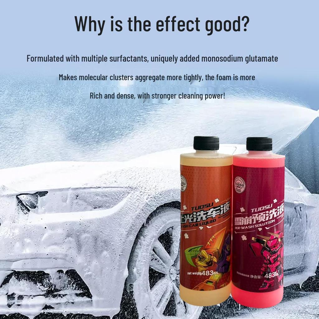 High-Foam Car Wash Spray for Powerful Stain Removal