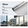 Window Privacy Film Anti Look Vinyl Glass Screen Foil Anti Heat Tint Mirror Stickers Rolls Non Adhesive UV Protection House Tool