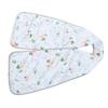 Bavaglino Sciarpa per Adulti con Chiusura a Bottone Protezione per Vestiti Double-Sided per Anziani Floreale