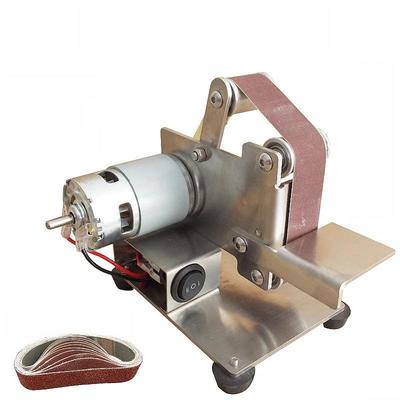 Kendin Yap Mini Bant Zımpara Elektrikli Parlatma Makinesi Sabit Açı Taşlama Makinesi