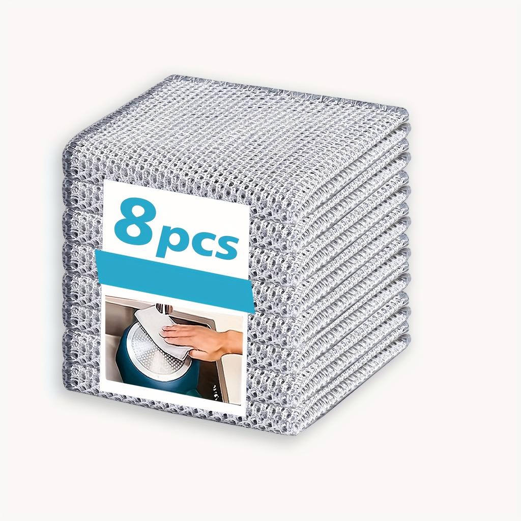 Multifunctional Metal Miracle Cleaning Cloth | Enlarged Metal Dishwashing Cloth, Kitchen Scrubbing Pad, Cleaning Cloth for Metal
