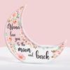 1 Piece Moon Shaped Acrylic Desktop Decoration Engraved Acrylic Ornament  Creative Design, Suitable for Festivals Birthday Gifts