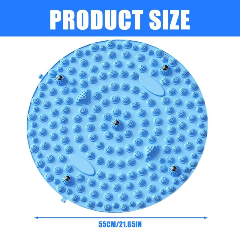 Foot Massage Relaxation Mat Muscle Relaxation Massager Feet Relaxing Mat Round Exercise Pad Pilates Yoga Accessories