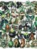 50PCS Witch of the Woods Theme Stickers Scrapbooking Collage Material Decorative Phone Case Frame DIY Waterproof Stickers