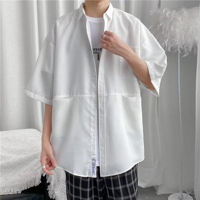 Men's Button Down Shirts Short Sleeve Casual Shirts Summer Beach Wedding Shirts