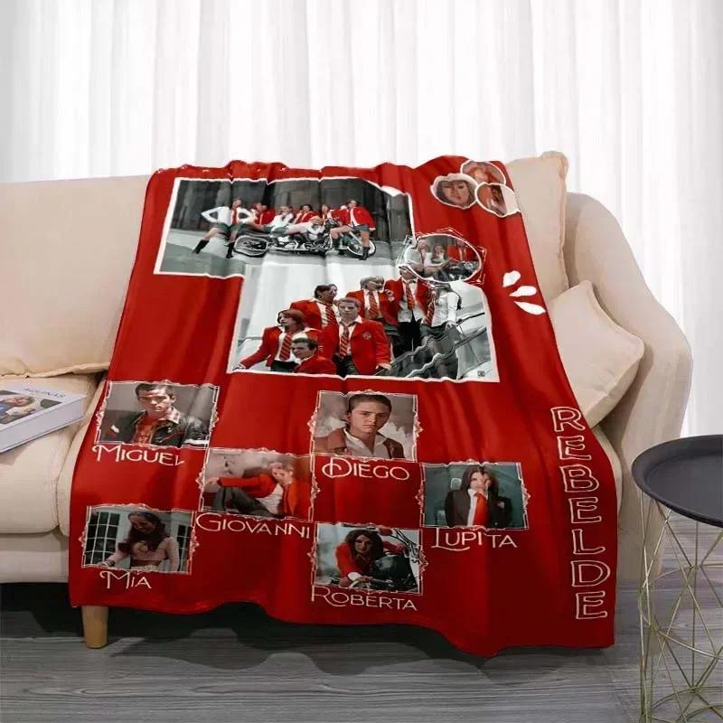 Mexico POP Band RBD Rebelde Printed Blanket Picnic Blankets Warm Blanket Soft and Comfortable Blanket Home Travel Birthday Gift