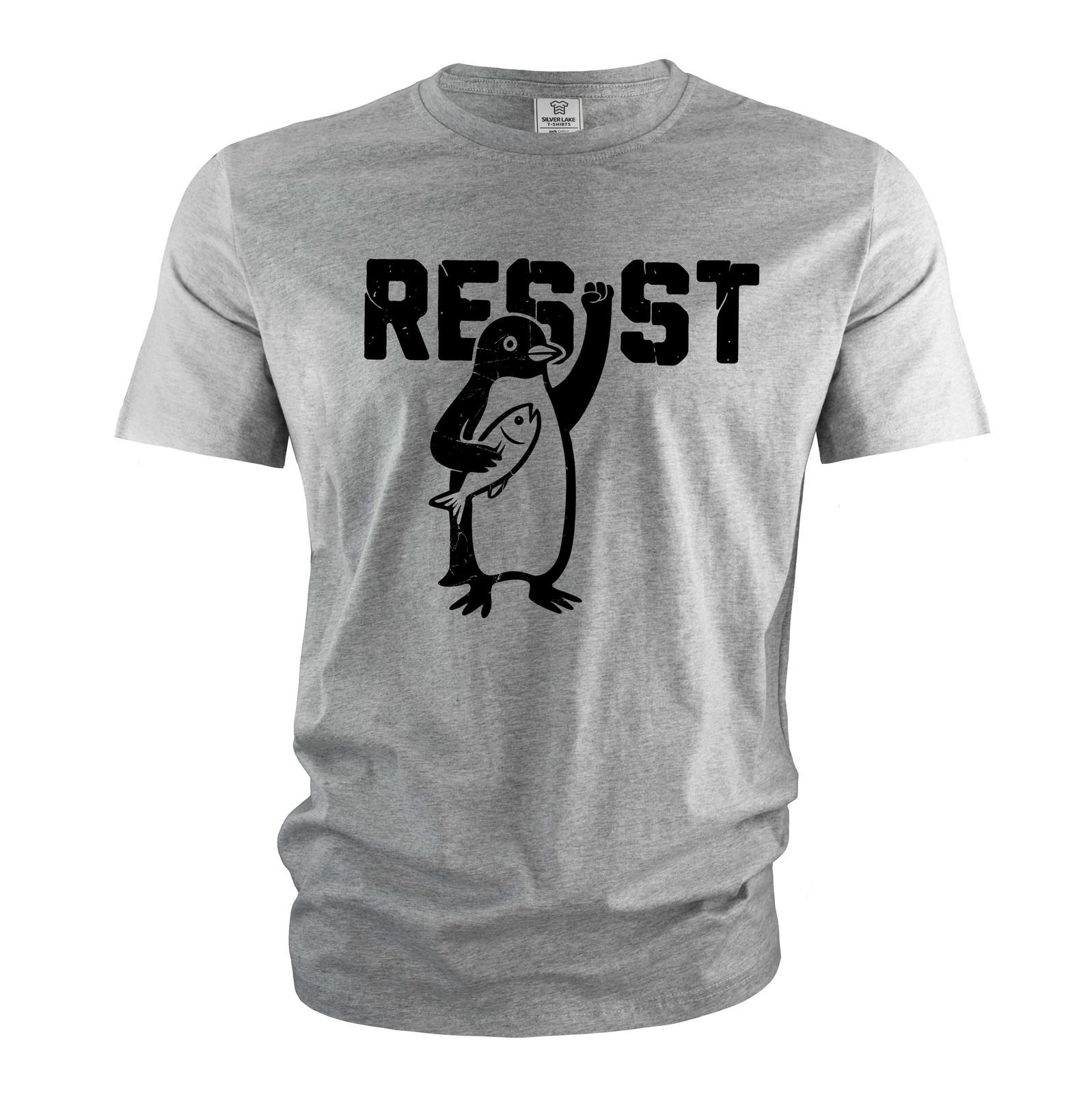 Penguins ResisT Shirt Mens Womens Tees Top, Anti governmenT Shirt Mens Womens Tees Top Funny Anti Trump Shirt protest tee S