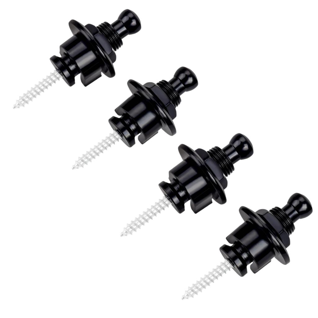 Guitar Strap Buttons Pins 1/2PCS 3 Color For Choose Premium Guitar Strap Locks Metal Security Strap Buttons Metal End Pins