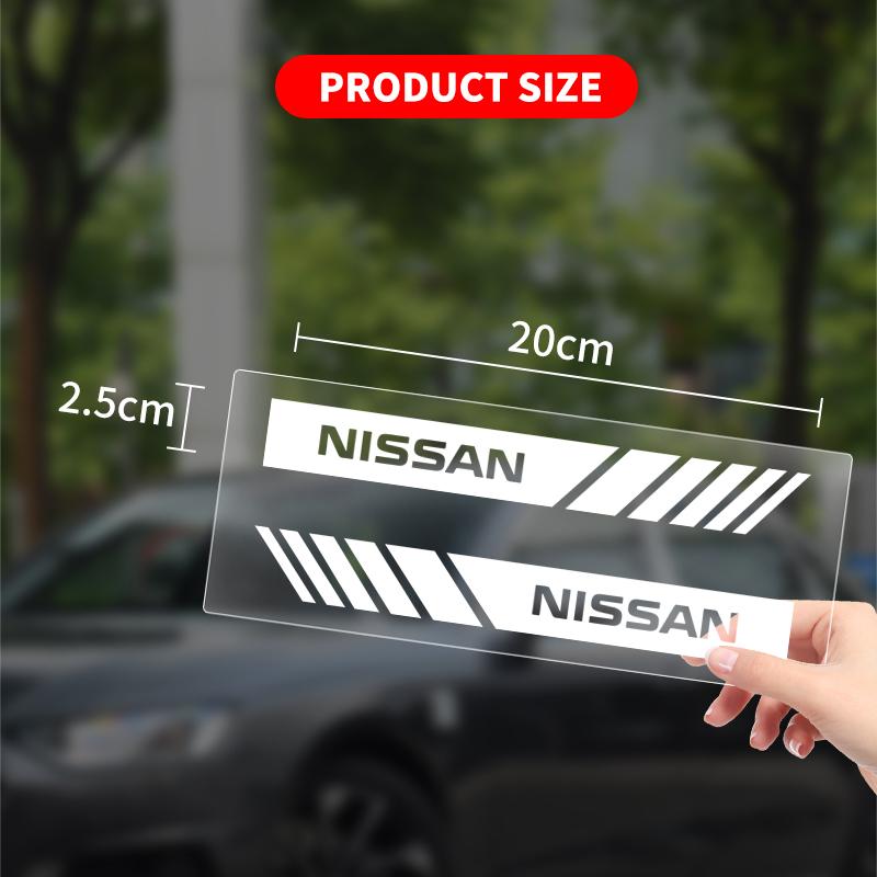 2pc Car Styling Rearview Mirror Decoration Sticker Vinyl For Nissan Nismo Qashqai X J10 J11 Trail Tiida Juke Teana Pulsar Altima