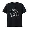 Womens T Shirt Casual Cotton  Crew Neck Tops Black 2XL Vintage Washed Soft Versatile Top For Everyday Wear Slightly Comfortable