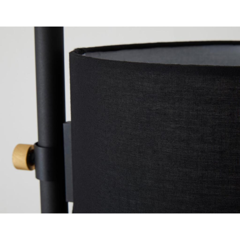 DRAW A LINE 026 Fabric Lamp, Black, Vertical Only, Compatible with 001002003, D-FB-BK
