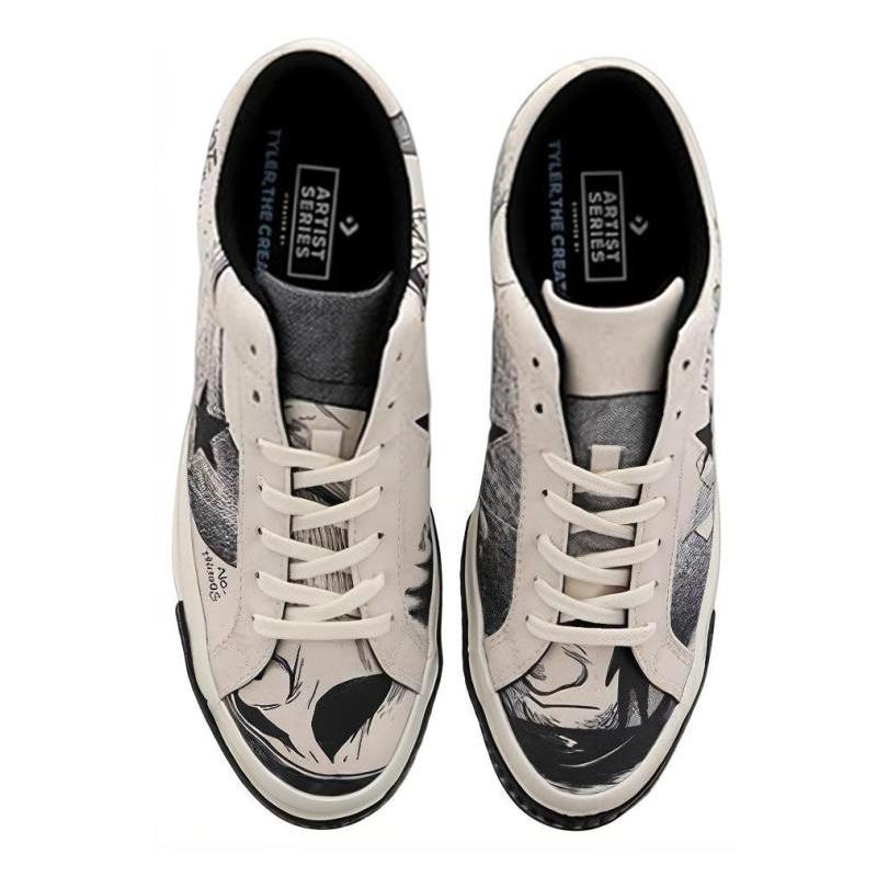 Converse One Star Series Comfortable and Versatile Low-Top Canvas Shoes Unisex Black & White