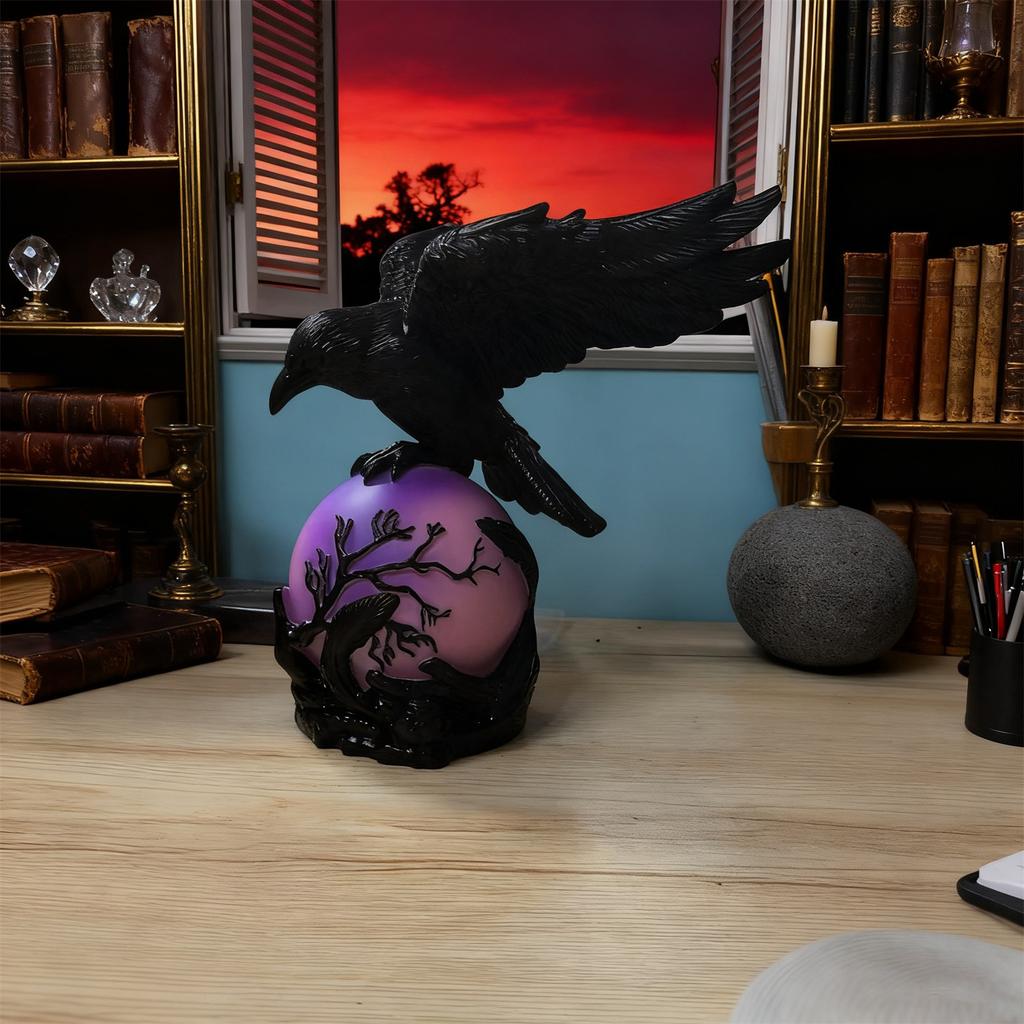Gothic LED Light  Mystical A Glowing Sphere Sculpture