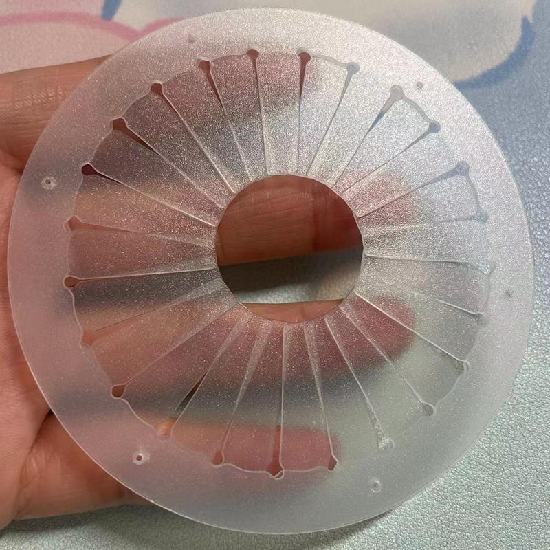 1PC Plissador de Plástico Decoração de Produtos Broche DIY Suprimentos DIY Porta Crachá Plissador Ferramenta de Plissado Feita à Mão Nijigen 9/12/15cm