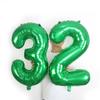 32Inch Green Large Numbers Balloons 0 1 2 3 4 5 6 7 8 9 Kids Birthday Ball Digit Wedding Anniversary Figure  Balloons Gift