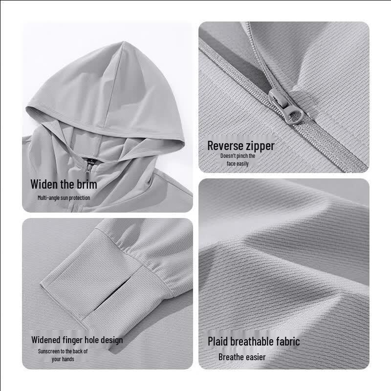 Warrior Men's UPF50+ Ice Silk Sun Protection Hoodie