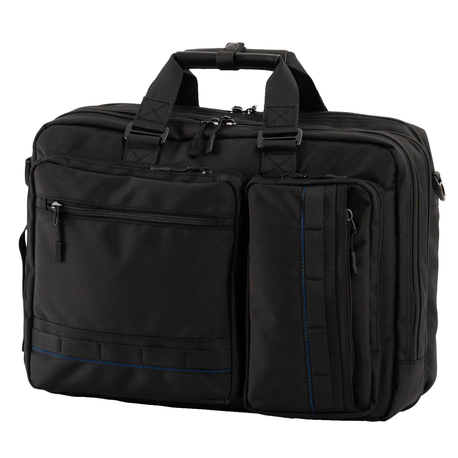 Asia Luggage Деловая повседневная сумка 3-в-1, черная (ATR-16800-A)
