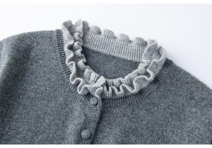Women's Handmade Super Textured 100% Pure Cashmere Cardigan - Stylish Knitwear Top