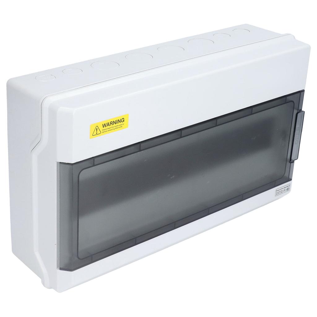 Distribution Protection Box 18 Way DIN Rail Outdoor IP66 Waterproof Transparent Junction Case