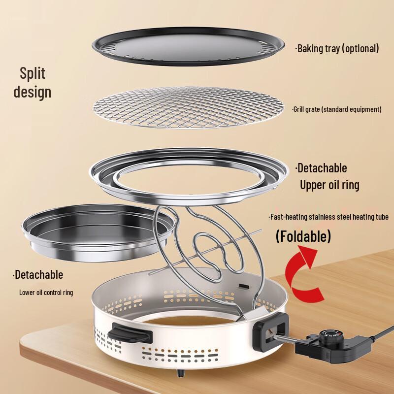 ZISIZ Portable Electric Smokeless Grill