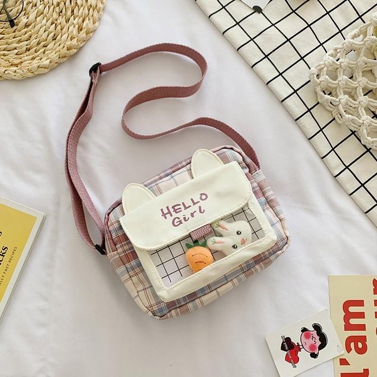 

Cute Ins Style Summer Sling Bag For Girls In Modern Fresh And Sweet Design рожевий