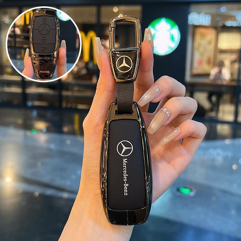 SFX1 TPU Key Case Cover Car Accessories Fob Protector for Mercedes Benz S400L S450/S500 MaybachS480 Keychain Holder Keyring Shell